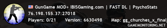 GunGame MOD+ IBISGaming.com | FAST DL | PsychoStats