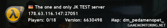 The one and only JK TEST server