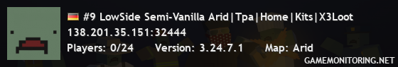 #9 LowSide Semi-Vanilla Arid|Tpa|Home|Kits|X3Loot