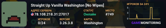 Straight Up Vanilla Washington [No Wipes]
