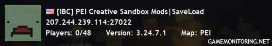 [IBC] PEI Creative Sandbox Mods|SaveLoad