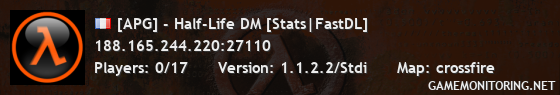 [APG] - Half-Life DM [Stats|FastDL]