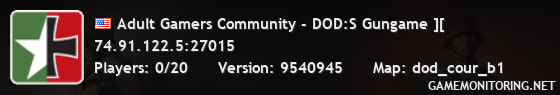 Adult Gamers Community - DOD:S Gungame ][