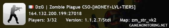 DzG | Zombie Plague CSO-[MONEY+LVL+TIERS]