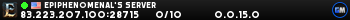Epiphenomenal's Server Epiphenomenal's Server