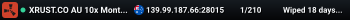 XRUST.CO AU 10x Monthly Solo/Duo/Trio/Quad - Skins - Pvp - ORP