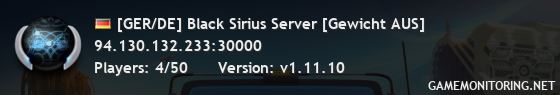 [GER/DE] Black Sirius Server [Gewicht AUS]