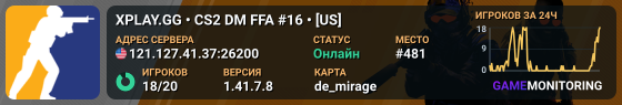 XPLAY.GG • CS2 DM FFA #16 • [US]