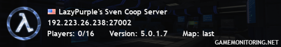 LazyPurple's Sven Coop Server