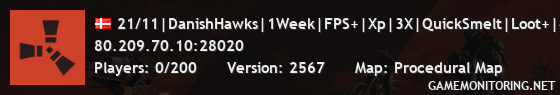 21/11|DanishHawks|1Week|FPS+|Xp|3X|QuickSmelt|Loot+|4MAX|AntiCh