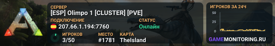[ESP] Olimpo 1 [CLUSTER] [PVE]
