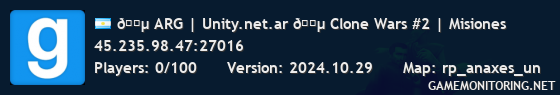 🔵 ARG | Unity.net.ar 🔵 Clone Wars #2 | Misiones