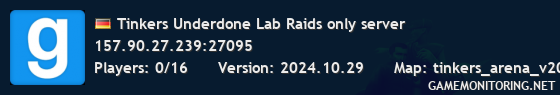 Tinkers Underdone Lab Raids only server