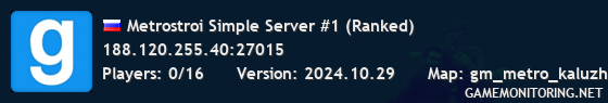 Metrostroi Simple Server #1 (Ranked)