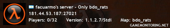 facuarmo's server - Only bdo_rats