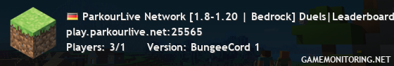 ParkourLive Network [1.8-1.20 | Bedrock] Duels|Leaderboards|Events|Much more!