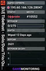 [EU] TideRust - Solo/Duo/Trio/Quad|Monthly|No BP Wipes