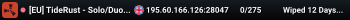 [EU] TideRust - Solo/Duo/Trio/Quad|Monthly|No BP Wipes