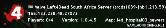 Valve Left4Dead South Africa Server (srcds1039-jnb1.213.59)