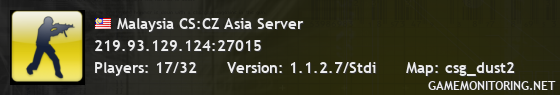 Malaysia CS:CZ Asia Server