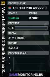 Valve Left4Dead 2 South Africa Server (srcds1039-jnb1.213.189)