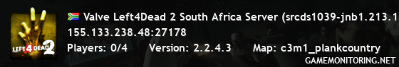 Valve Left4Dead 2 South Africa Server (srcds1039-jnb1.213.164)