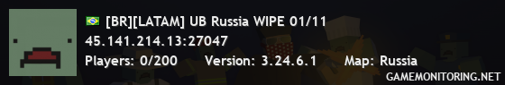 [BR][LATAM] UB Russia WIPE 01/11