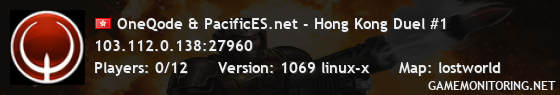 OneQode & PacificES.net - Hong Kong Duel #1