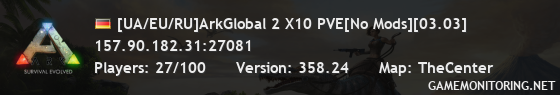 [UA/EU/RU]ArkGlobal 2 X10 PVE[No Mods][03.03]