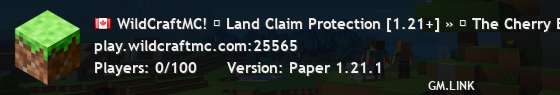 WildCraftMC! ✩ Land Claim Protection [1.21+] » Error 404 Player Not Found - Join Now! «