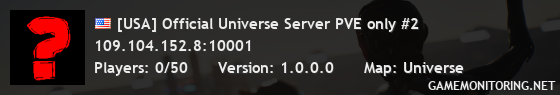 [USA] Official Universe Server PVE only #2