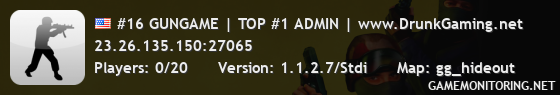 #16 GUNGAME | TOP #1 ADMIN | www.DrunkGaming.net