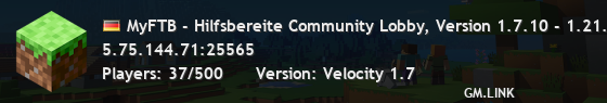 MyFTB - Griefschutz durch eigene Welten Lobby, Version 1.7.10 - 1.21.8