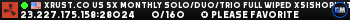 XRUST.CO US 5X MONTHLY TRIO Full Wiped x5|Shop|Kits|Skins|TP|Ho XRUST.CO US 5X MONTHLY TRIO Full Wiped x5|Shop|Kits|Skins|TP|Ho