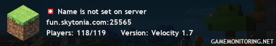 Name is not set on server