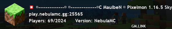 ┣--------------┥ ┣--------------┥C MaulbeN ▏ Pixelmon 1.16.5 Skyblock 1.21.1| ▏