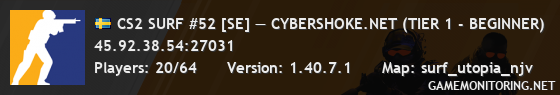 CS2 SURF #52 [SE] — CYBERSHOKE.NET (TIER 1 - BEGINNER)