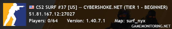 CS2 SURF #37 [US] — CYBERSHOKE.NET (TIER 1 - BEGINNER)