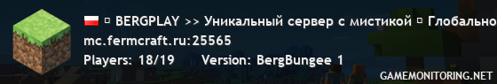 ▉ BERGPLAY >> Уникальный сервер с мистикой ▉ Никита Берг часто играет здесь | 1.12.2 - 1.21.x