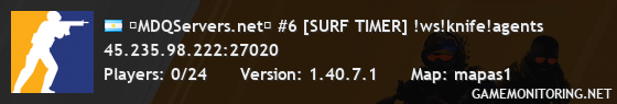 ⭐MDQServers.net⭐ #6 [SURF TIMER] !ws!knife!agents