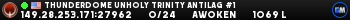 THUNDERDOME UNHOLY TRINITY ANTILAG #1 THUNDERDOME UNHOLY TRINITY ANTILAG #1