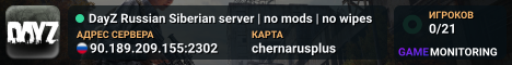 DayZ Russian Siberian server | no mods | no wipes