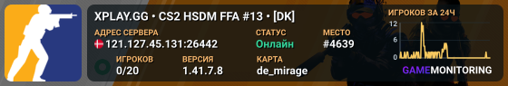 XPLAY.GG • CS2 HSDM FFA #13 • [DK]