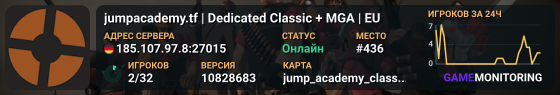 jumpacademy.tf | Dedicated Classic + MGA | EU