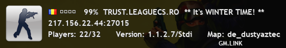 ████   99%  TRUST.LEAGUECS.RO  ** It's WINTER TIME! **