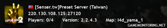 [Senser.tw]Preset Server (Taiwan)