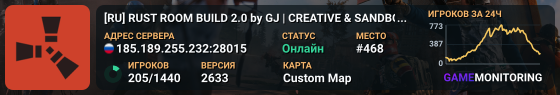 [RU] RUST ROOM BUILD 2.0 by GJ | CREATIVE & SANDBOX