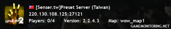 [Senser.tw]Preset Server (Taiwan)