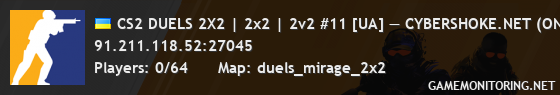 CS2 DUELS 2X2 | 2x2 | 2v2 #11 [UA] — CYBERSHOKE.NET (ONLY MIR