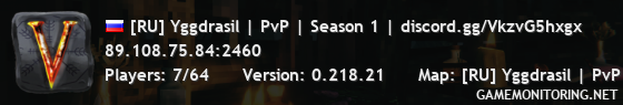 [RU] Yggdrasil | PvP | Season 1 | discord.gg/VkzvG5hxgx